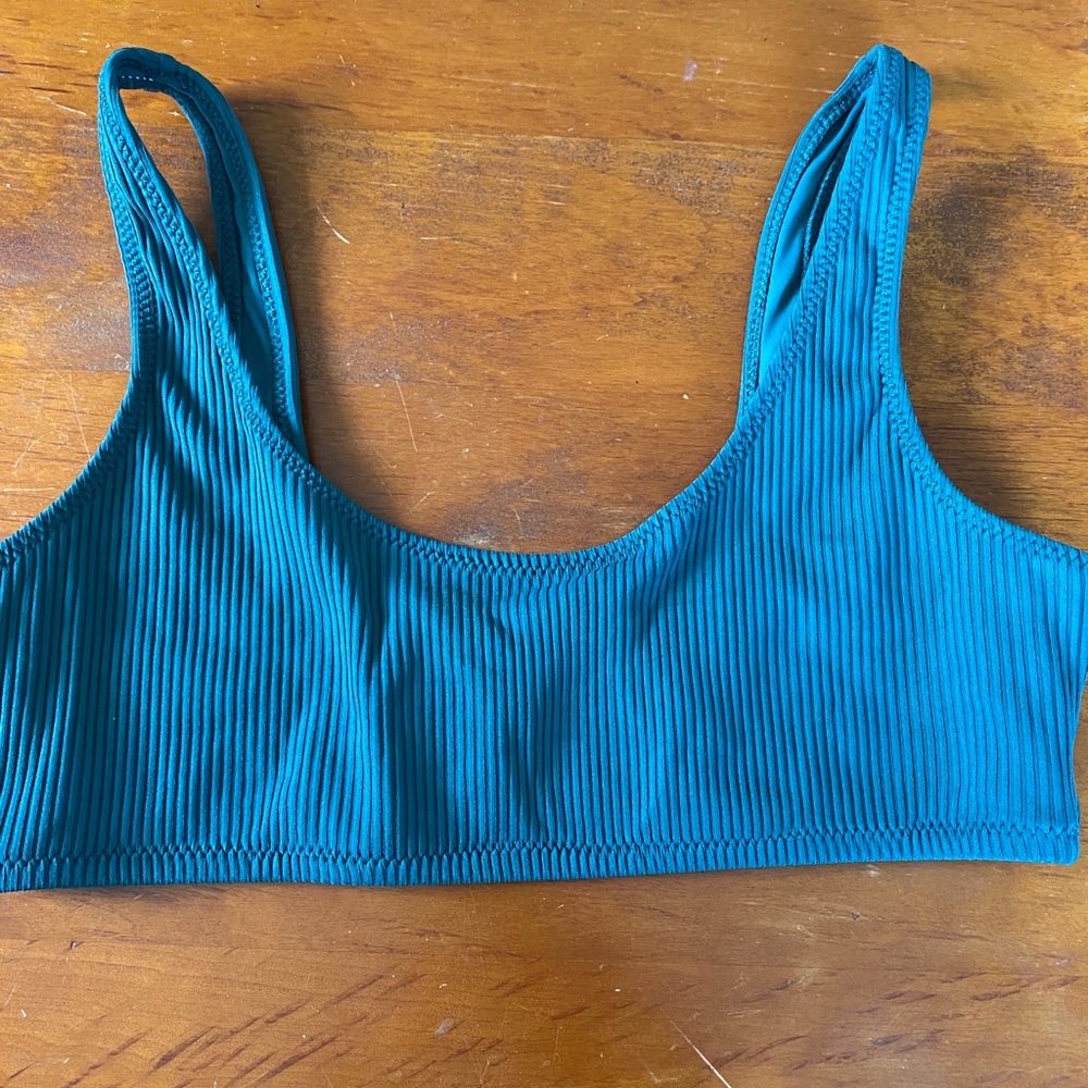 Green Ribbed Bikini